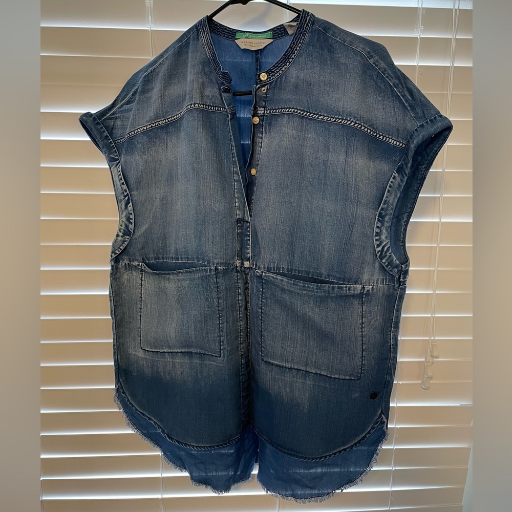 Scotch & Soda Holy Guacamoly denim shirt